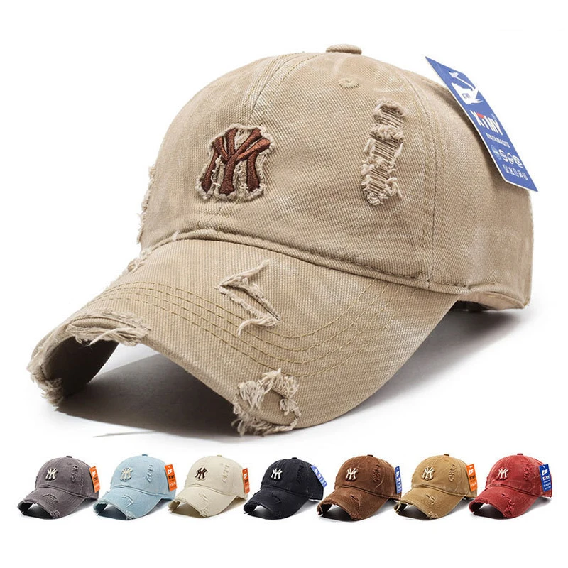 Nouvelles casquettes et chapeaux MY York, style Trucker, Baseball, Snapback, NY, Dad Hat, Hip Hop, visière, pour hommes, femmes et parents, avec broderie effet vieilli, tactiques, pour l'été et la protection solaire