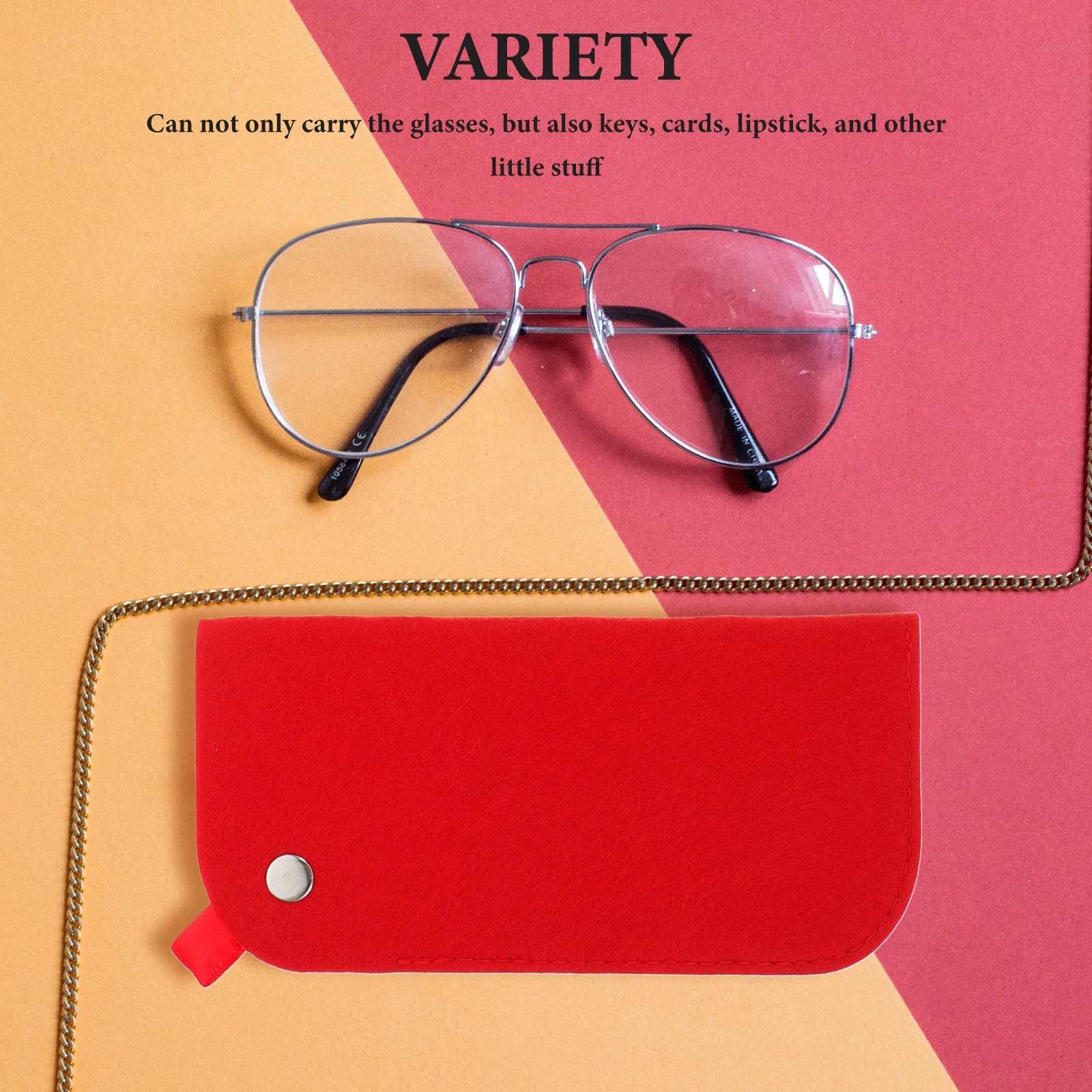 

3Pcs Felt Eyeglasses Case Durable Easy to Clean Sunglasses Pouch for Jewelry and Gadgets Sunglasses Case Eyeglasses Box