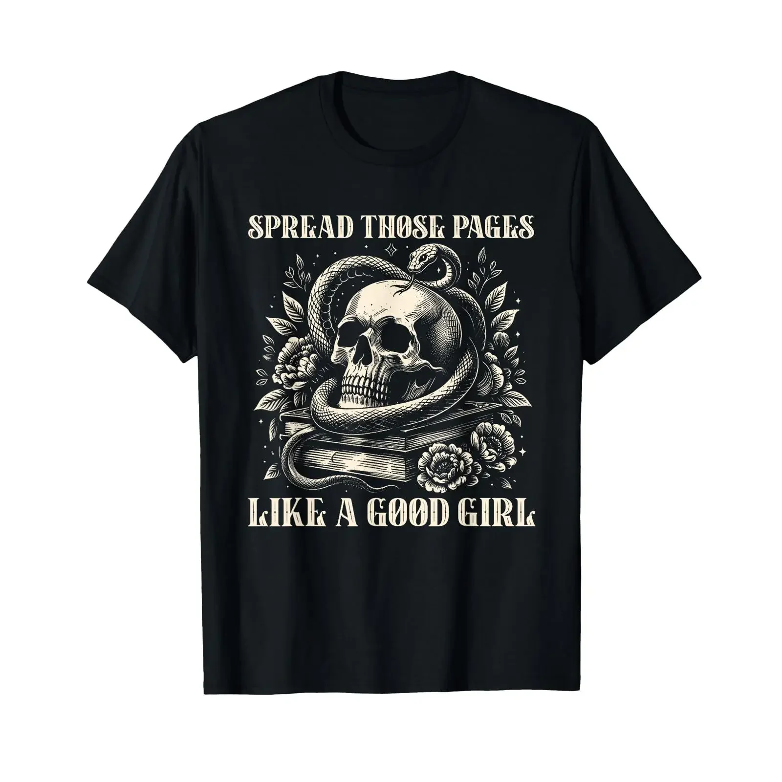 Dark Romance Reader Enemies To Lovers Spread These Pages T Shirt vintage Washed homme streetwear designer clothes Slightly