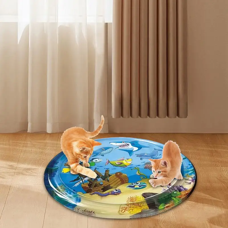 

Dog Water Sensory Playmat Pets Play Toys Pad Foldable Pets Water Mat For Puppies Kittens Pets Cats Dogs