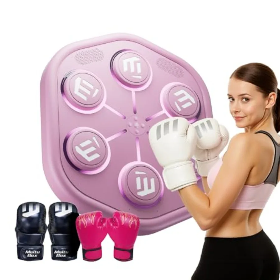 

Умная музыкальная боксерская машина Maitu с синхронизированными LED-подсветками, стереозвуком и управлением через приложение, настенная, для взрослых и любителей бокса