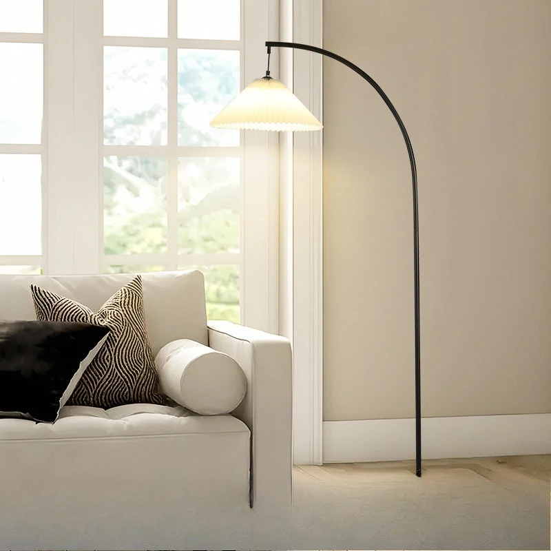 مصباح أرضي ياباني بسيط لغرفة المعيشة وغرفة النوم مصباح أرضي بجانب السرير بتصميم كلاسيكي شمالي