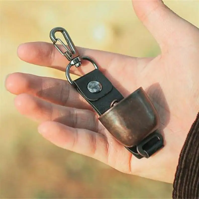 77JB Chuông kim loại ngoài trời Nhắc nhở trang sức Keychain cho việc đi bộ cắm trại đi bộ