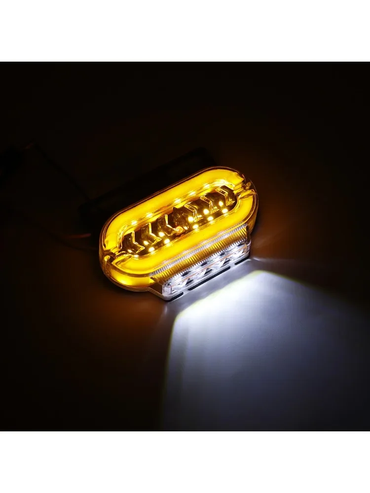 8/4 pièces 24V ambre rouge LED marqueur latéral clignotant 3 Modes voyant d'avertissement externe indicateur lampe de dégagement camion remorque Bus