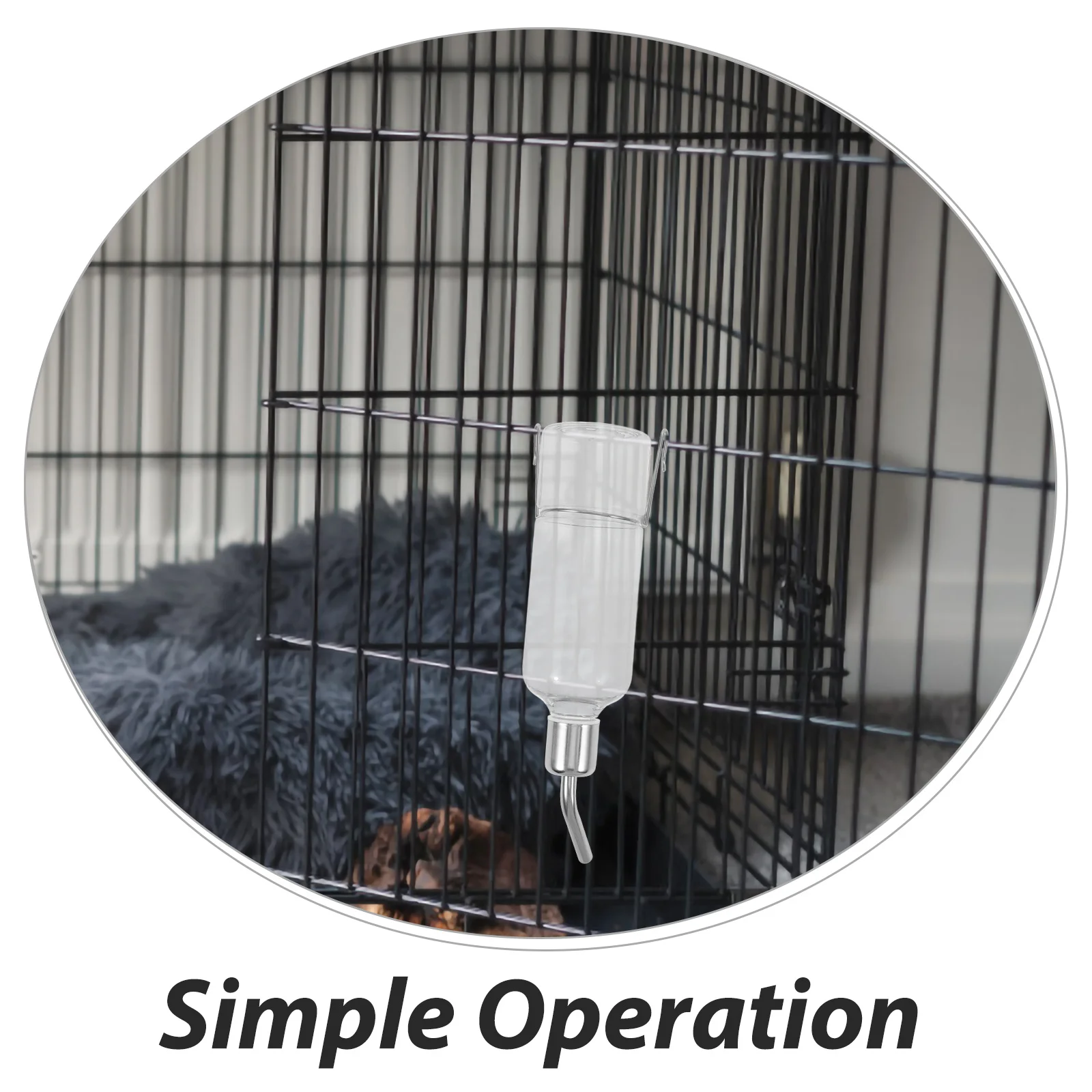 

Automatic Feeder Portable Hanging Water Bottle L Size Environmental Plastic Water Dispenser for Small Animals Rabbit Cat Bird