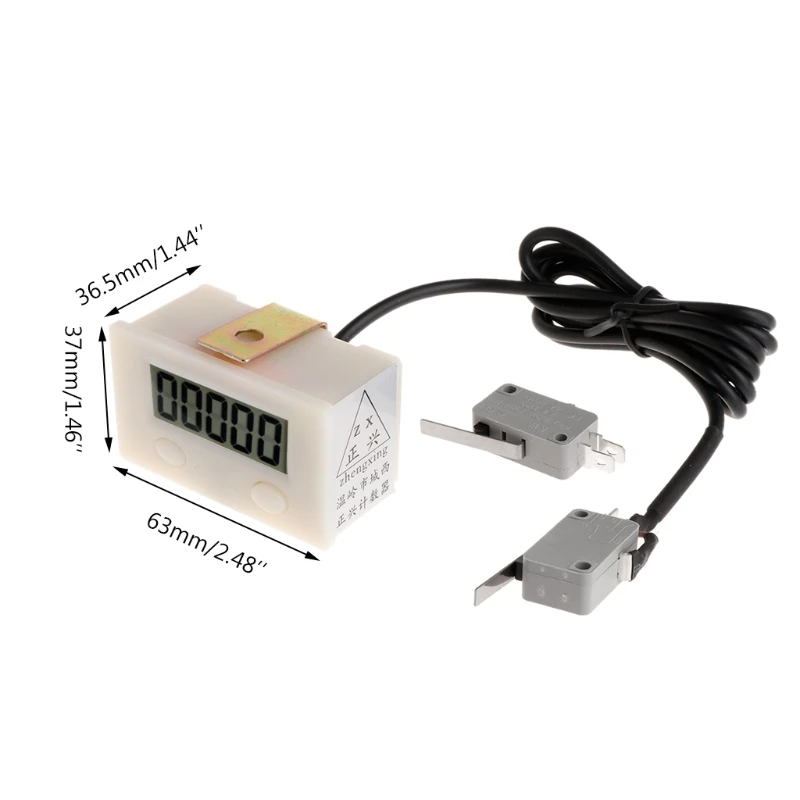 Punch Counter 5 Digit Digital LCD Electronic Punch Counter Puncher With Microswitch Magnetic Inductive Proximity Switch