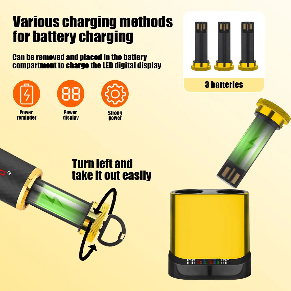 HIENA الشعر المتقلب المهنية آلة حلاقة كليبرز اللاسلكي ماكينة حلاقة أداة تهذيب اللحية الحلاقة ماكينة حلاقة كهربائية للرجال