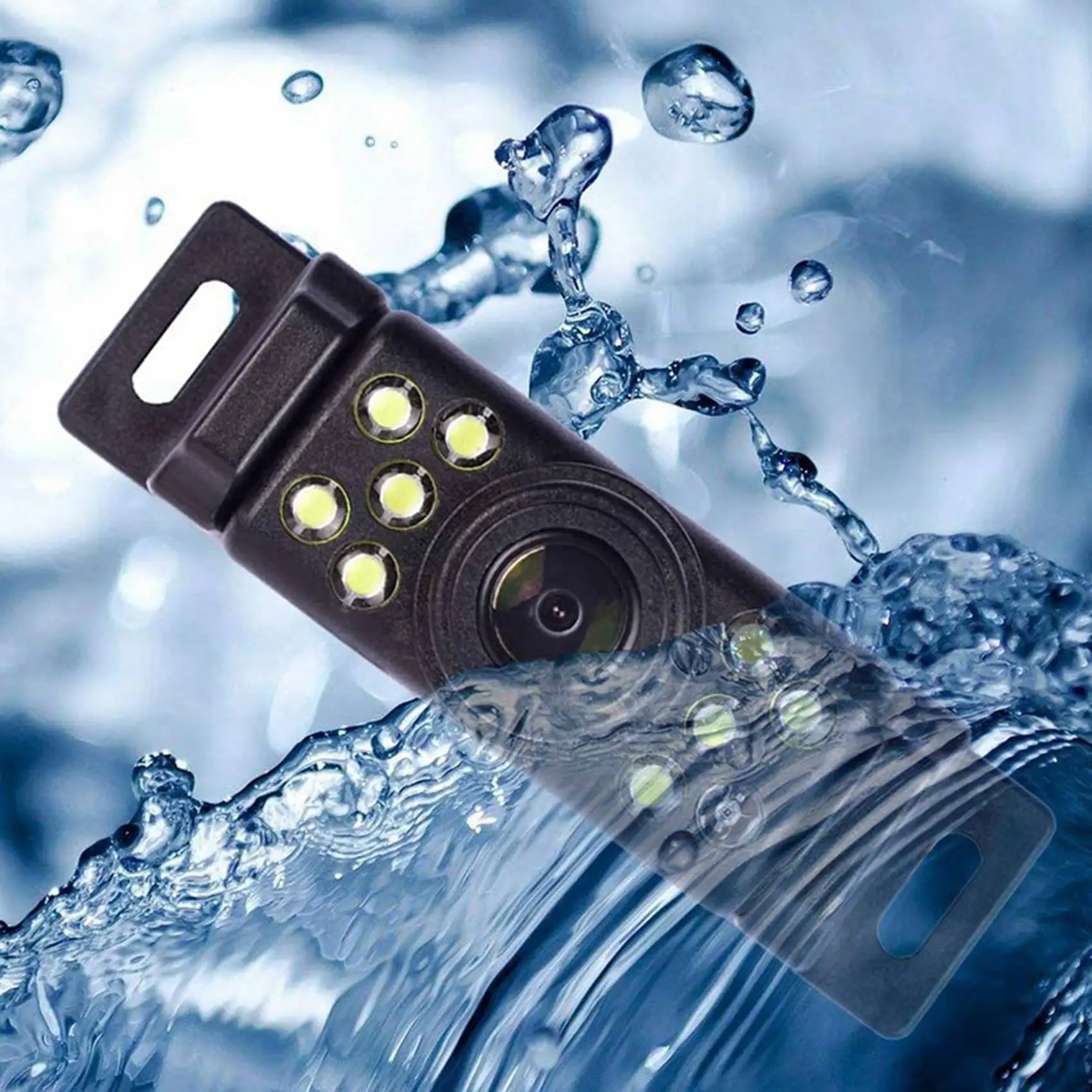 AASS-3X Car Backup Camera Rear View Reverse Camera With 170° Wide Angle 9 LED Lights Super Clear Night Vision