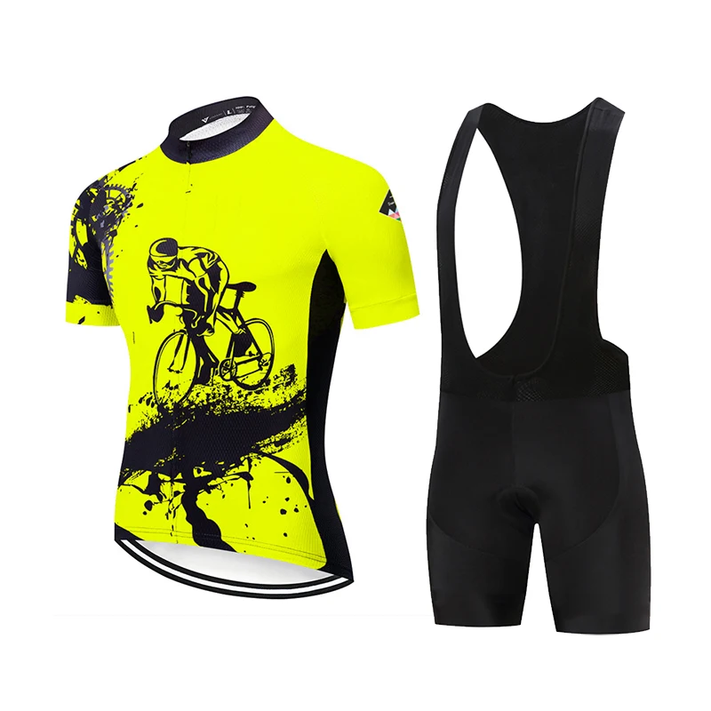 Pro Cycling Jersey Set Summer MTB Bicycle Clothing Maillot Ropa Ciclismo 100% Polyester Racing Bike Clothes Cycling Set