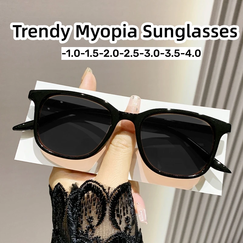 

Unisex Trendy New Sunglasses Women's Retro Vintage Ultralight Myopia Glasses Outdoor UV Protection Eyeglasses with Prescription