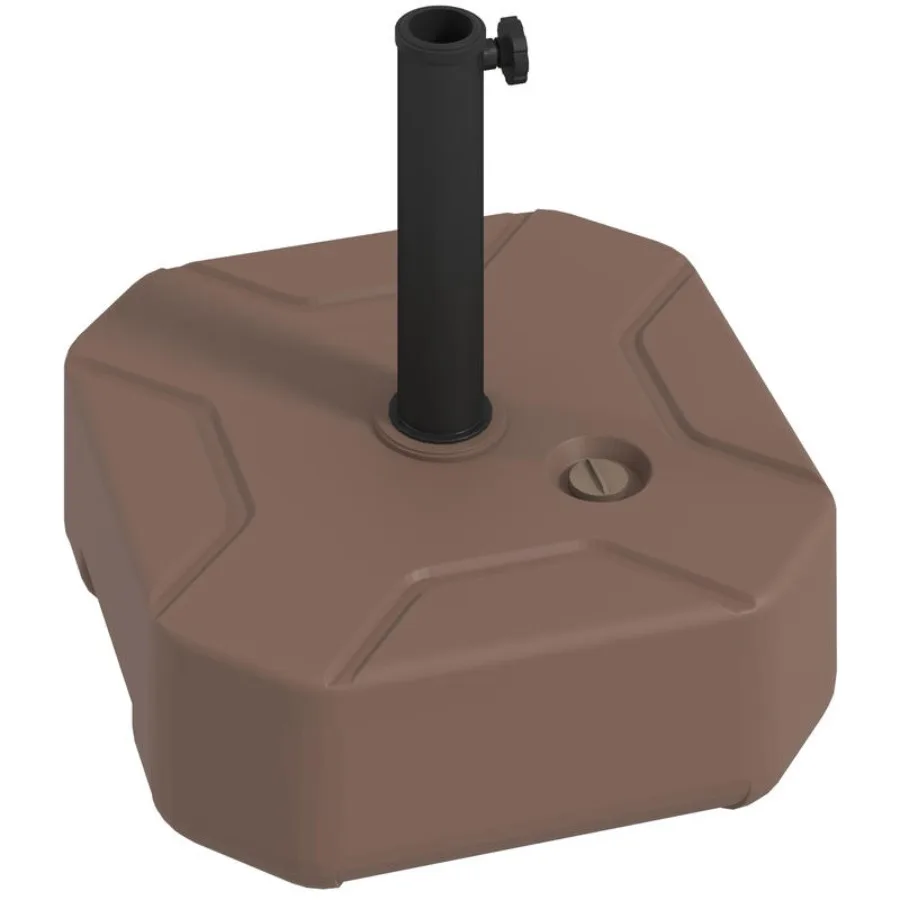 

Square Patio Umbrella Base Holder, Heavy Duty Outdoor Umbrella Stand Base, Filled Up to 55lbs with Stand or 44lbs with Water