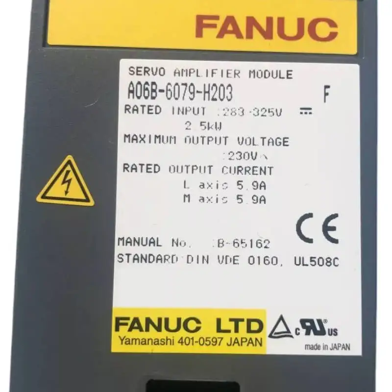 

A06B-6079-H203 New Fanuc Servo Driver IN STOCK Fast ship