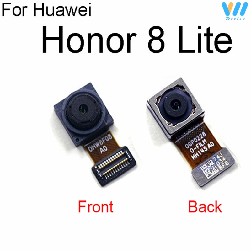 For Huawei Honor 8 8X 8C 8A 8Pro 8X-MAX Front Rear Camera Back Big Front Facing Small Camera Flex Ribbon Cable Replacement Parts