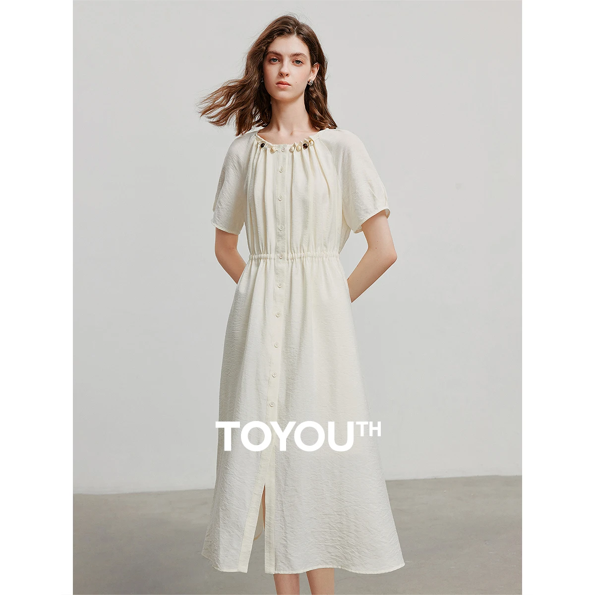 TOYOUTH Women Dress 2025 Summer New Elegant Dress 8529086