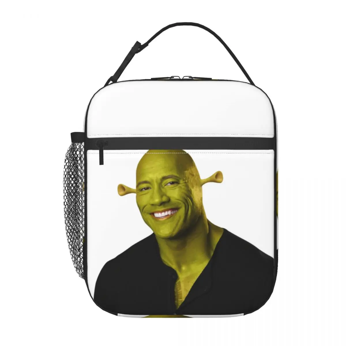 Dwayne The Shrek Insulated Lunch Bags Women American Actor Johnson Resuable Thermal Cooler Food Lunch Box Outdoor Camping Travel