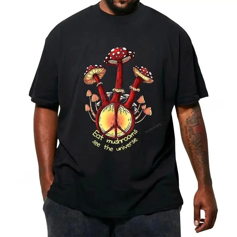 

Мужская футболка Faion Hippie Eats Musooms See the Universe, ручная роспись, дизайн Cus, уникальная одежда Sle