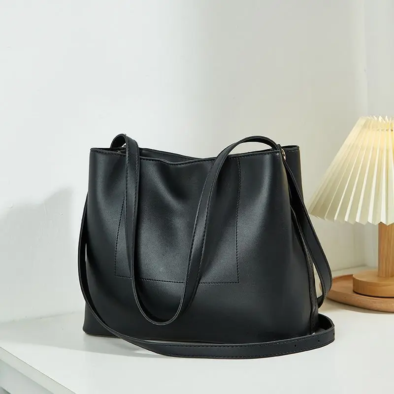 2023 New Women Bag Shoulder Bag Handbag Special-Interest Design Commuter Bag Women Tote Bag Solid Color