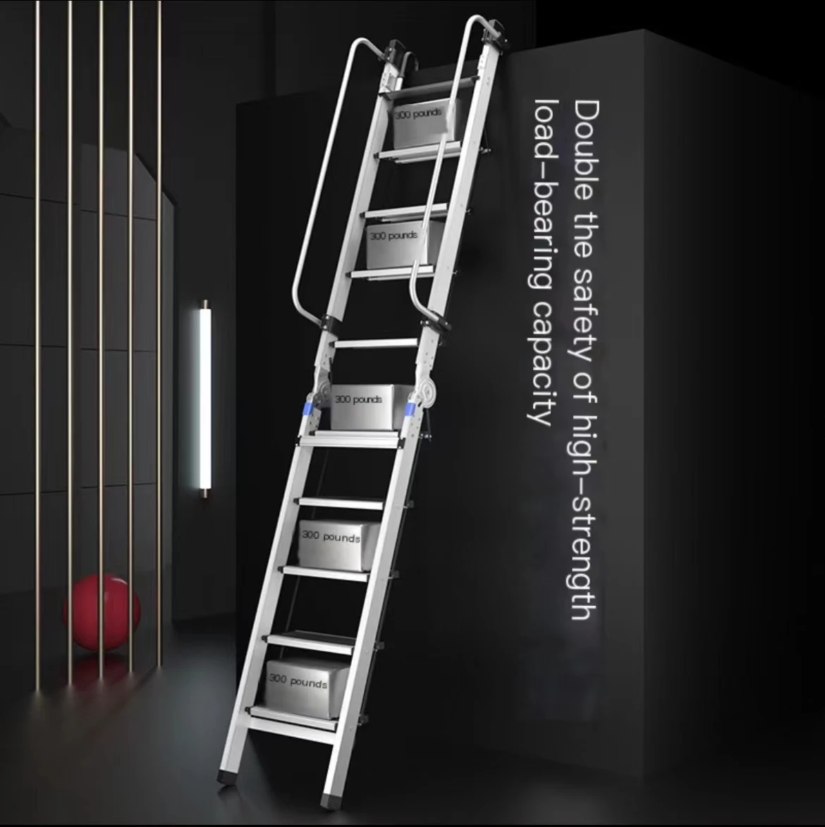 Рисунок 2 - Утолщенная складная лестница из алюминиевого сплава