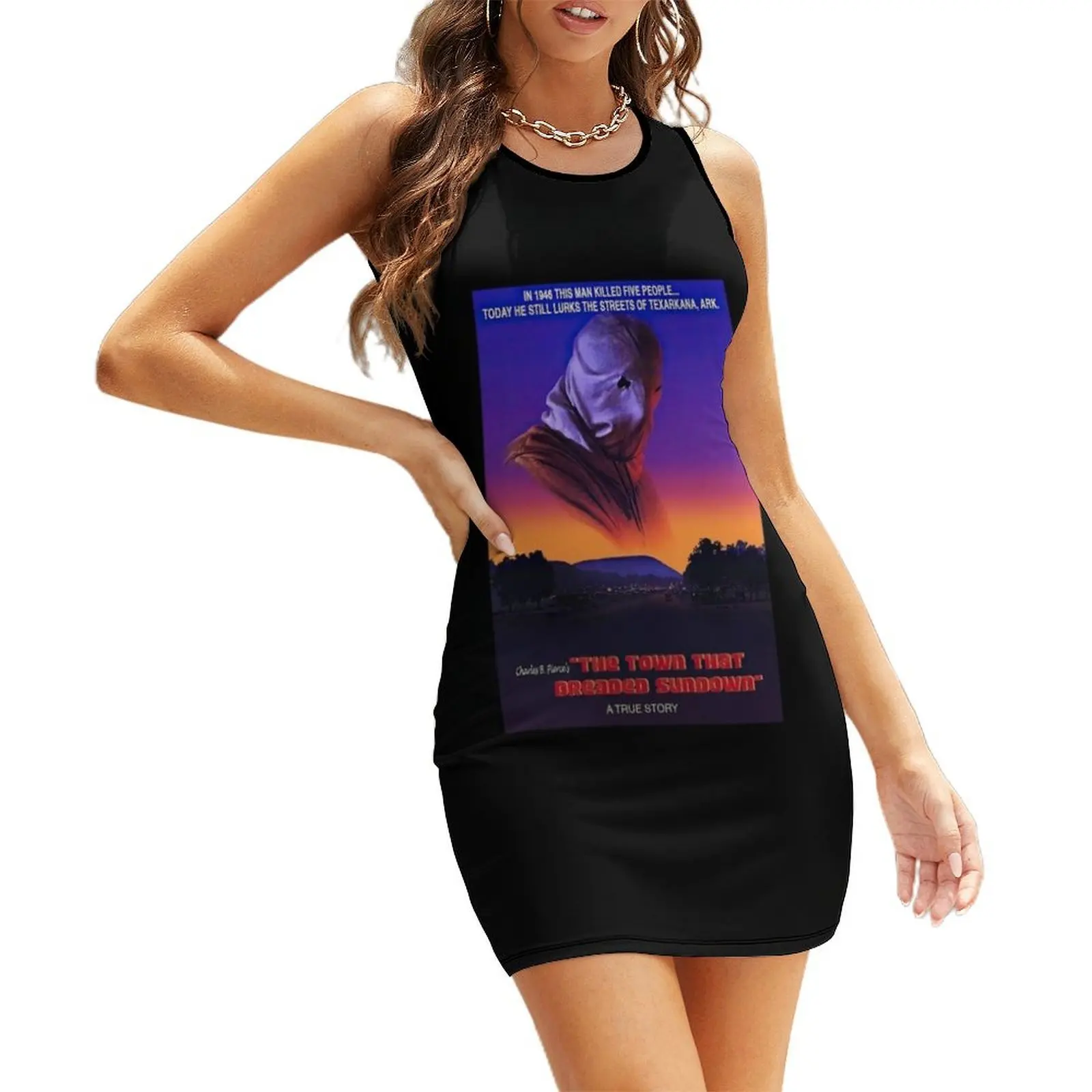 

The Town That Dreaded Sundown Horror Movie Sleeveless Sundress Dress woman evening dress woman Party dresses for women