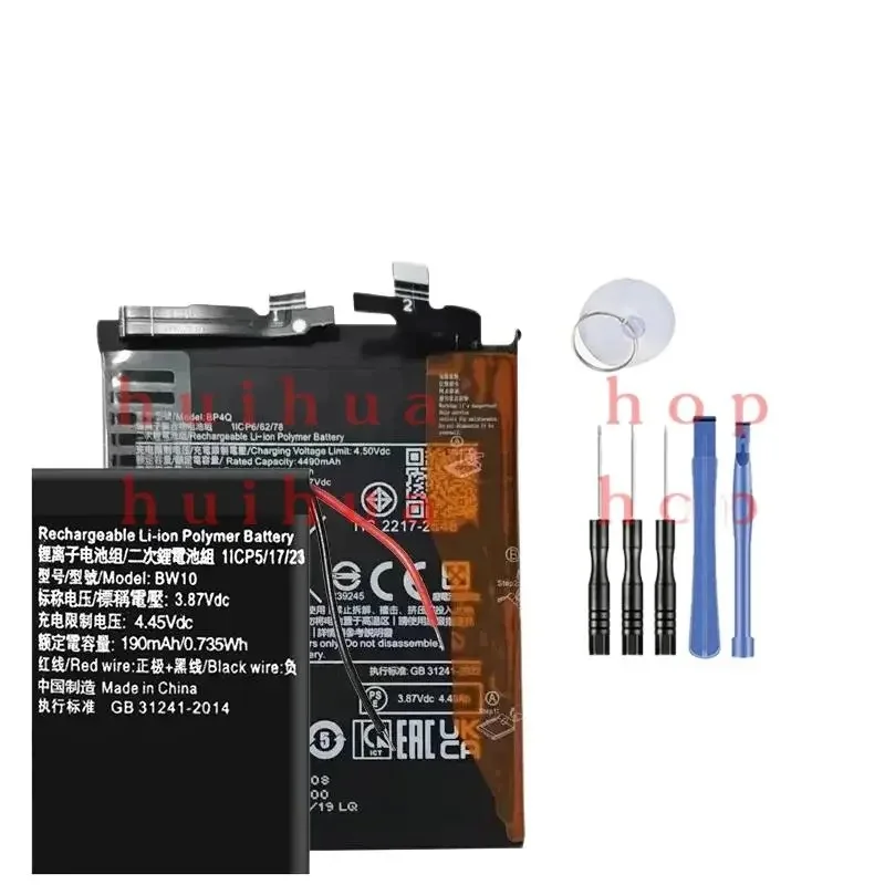 552425 GH BP4J BW10 Battery For Xiaomi Redmi Note 12 12S 13 14 Pro Pro+ Lite Ultra , XMW801 Band 8 Color 2 L0943A Watch Batterie