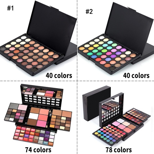 40/74/78 Colors Glitter Eyeshadow Palette Matte Waterproof Long Lasting Pressed Powder Cosmetics Kit Fashion Women MakeUp Tools - View 1 40/74/78 Colors Glitter Eyeshadow Palette Matte Waterproof Long Lasting Pressed Powder Cosmetics Kit Fashion Women MakeUp Tools - View 1