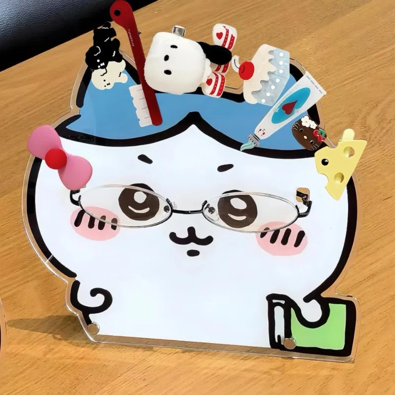 Estante de almacenamiento de gafas de dibujos animados, soporte de Clip de pelo acrílico Kawaii, estante multifuncional, organizador de dormitorio, accesorios para el hogar