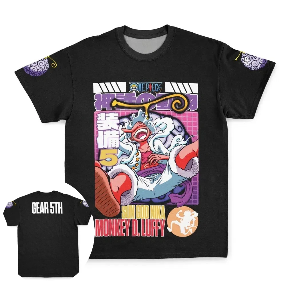 One Piece Men's and Women's T-shirt Nico Robin Anime Tee Summer and Spring New Boy's Short Sleeves Pullover Parent-child Outfits - view 5