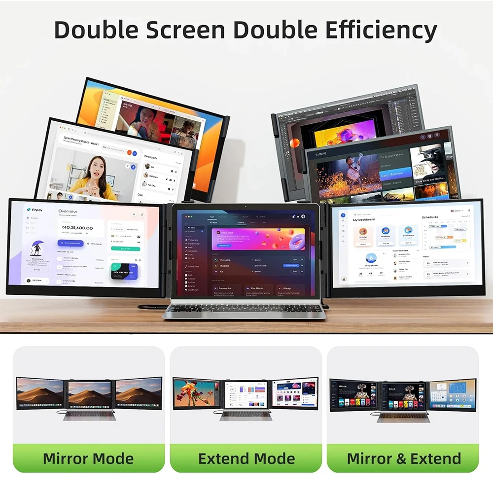 Screen Monitor,2.2lb Ultra-Light Laptop Screen Extender,14