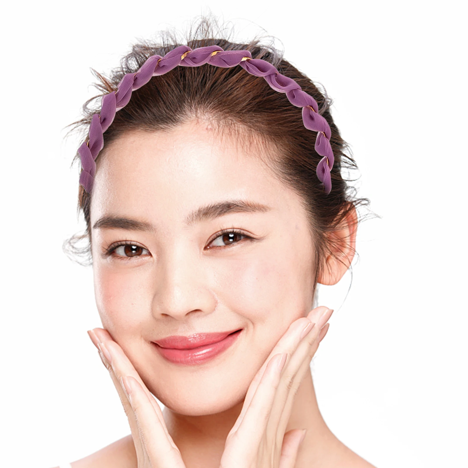 

8Pcs Hoops Retro Twisted Headb s Women LightWeight Daily Banquet Party Beauty Headb s Hair Accessories