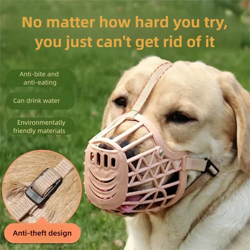 

Dog Muzzle Anti Bite Barking Stopper Mask for Small Medium Large Breed Dogs Prevent Chewing Eating Cage Cover