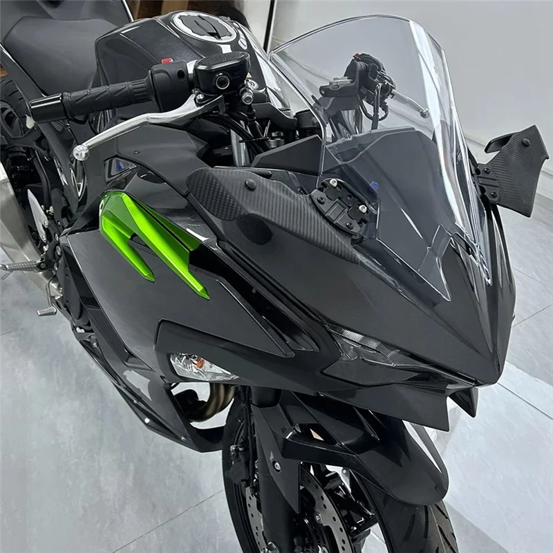 

Motorcycle Side Winglet Kit Spoiler Fairing Rear View Mirror Fixed Wing Kit For Kawasaki Ninja 500 400 Ninja500-AS55
