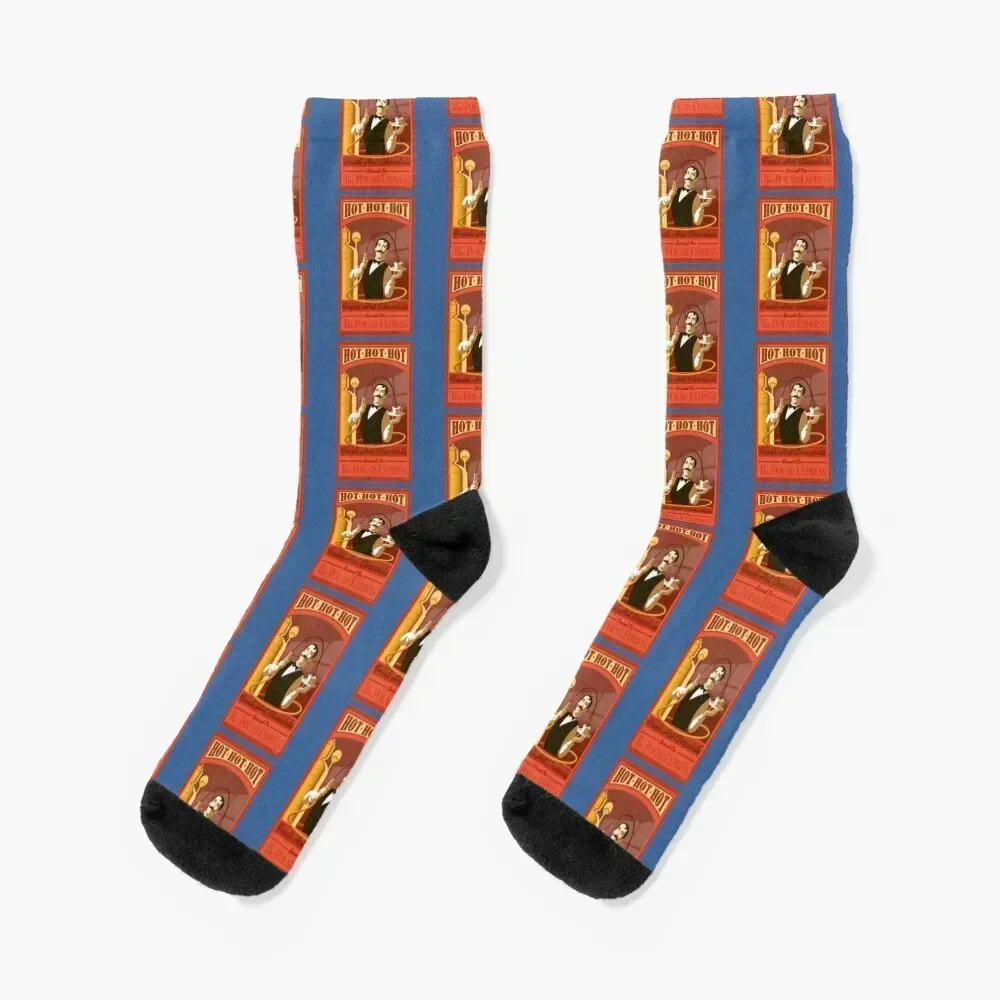 Hot Chocolate Vintage Art Socks Non-slip man Socks Women Men's