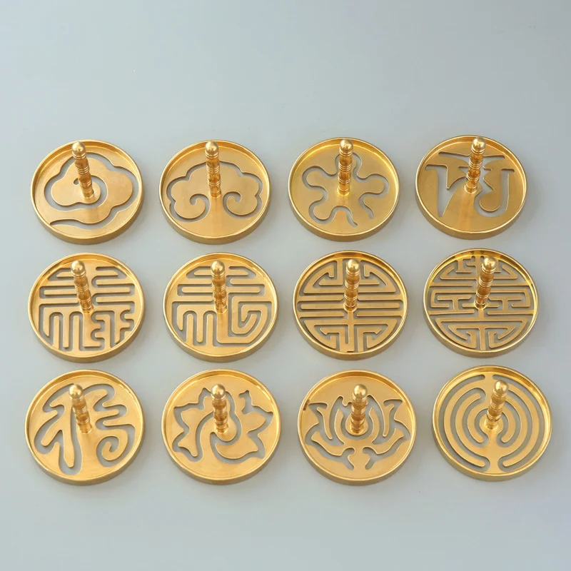 Seal Tool Brass Incense Mold Incense Printing Incense Extension Mold Incense Tao Entry Tools