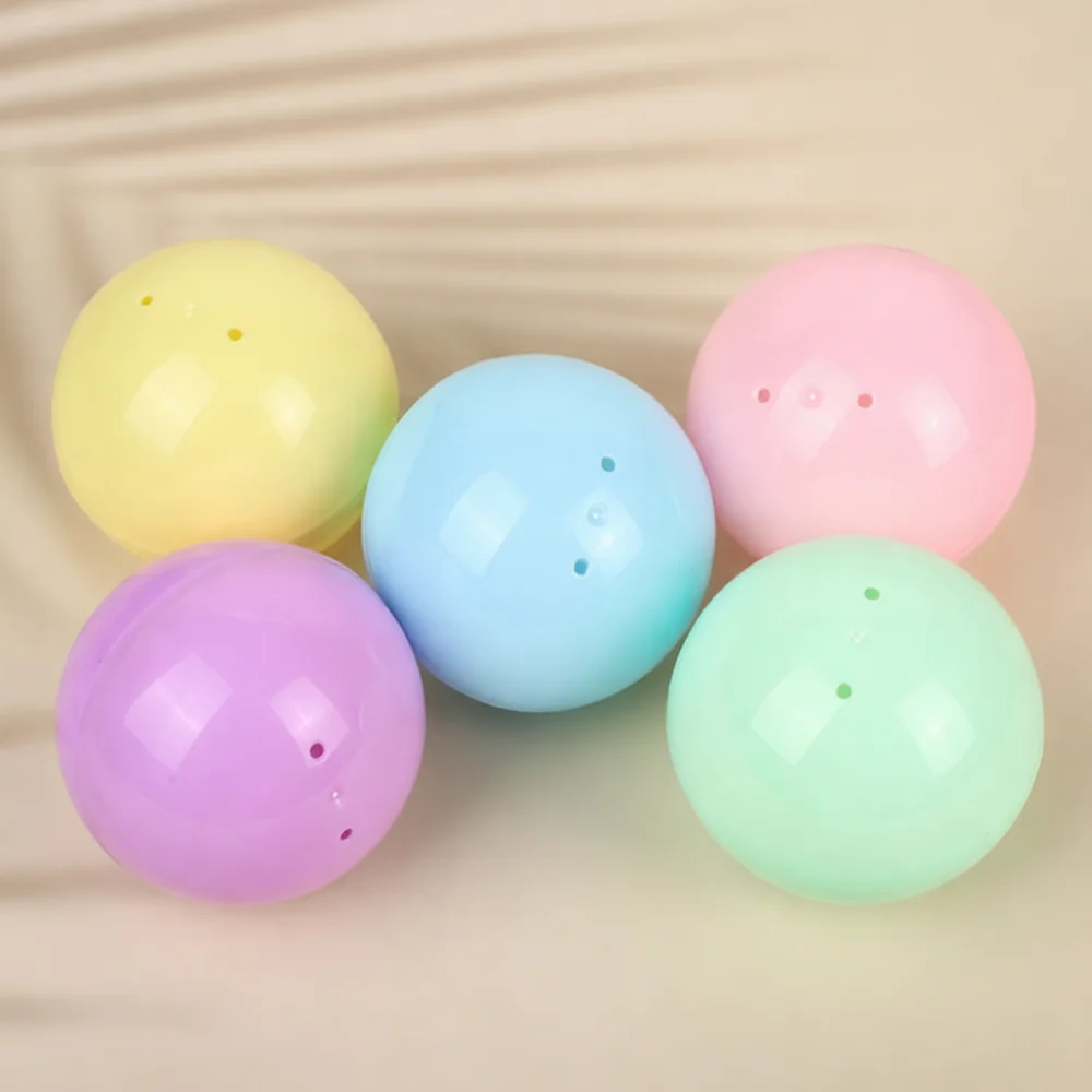 Gashapon Machine Empty Capsules Round Plastic Ball Toy Container Storage Shell Blind Box Prize Holder Mixed Colors