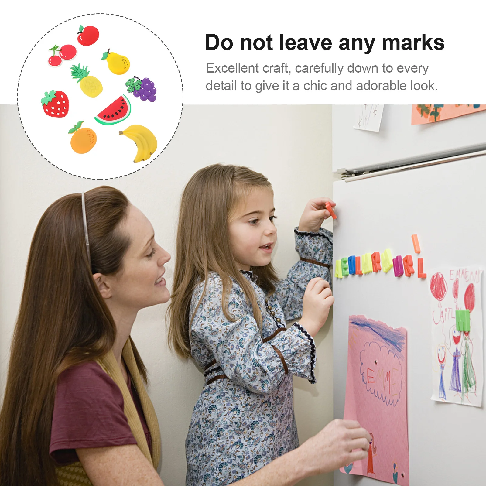 10 قطعة الفواكه المغناطيسية على شكل سيليكون مغناطيس الثلاجة الثلاجة الديكور الملونة اكسسوارات المطبخ الاطفال لطيف الفاكهة