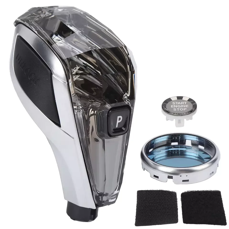 Crystal Glass With Start Switch Cover Crystal Glass ABS Replacement Car Gear Knob for 4 Series G22 2021 Present 61319475056