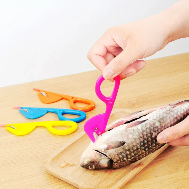 

5PC Poultry Intestine Scissors Shrimp intestine stripper cleaning fish belly knife Clean up poultry intestine kitchen knife tool