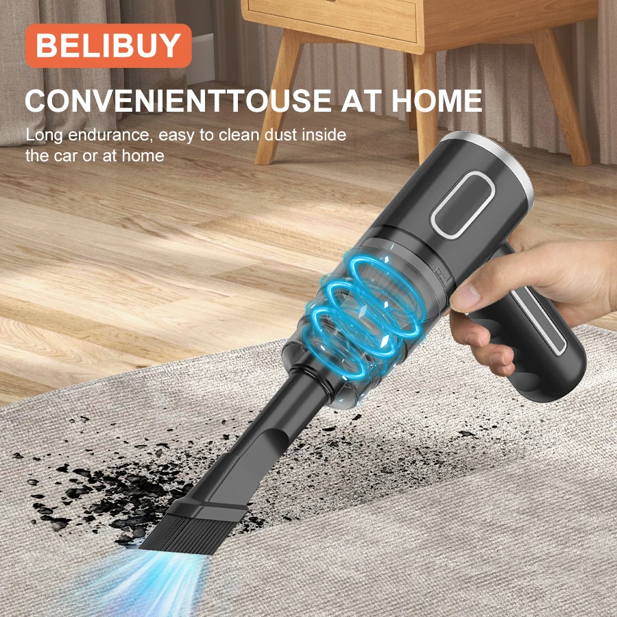 BELIBUY Wireless Car Vacuum Cleaner Home Appliance Sofa Cleaning Machine High-Power Household Carpet Cleaner Mini Vacuum Cleaner