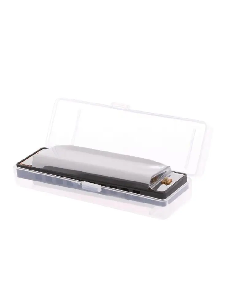 652F Blues Harmonica 10 Holes for Key of C Musical Instrument Stainless Steel with fo