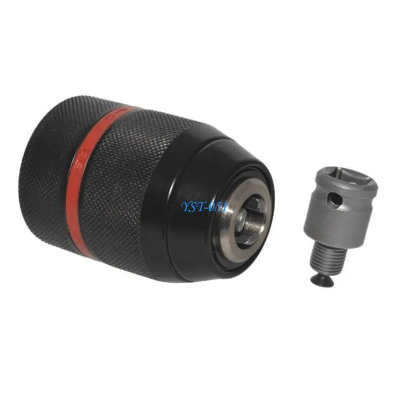 

E15A Keyless Drill Chuck Converter-Hex Shank Adapter for Impact-Driver Wrench-Hammer