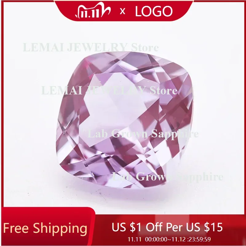 

TOP Lab Grown Alexandrite Square Cushion Shape Change Color Stone Charms for DIY Jewelry Making Extremely Shiny Quality Certifi