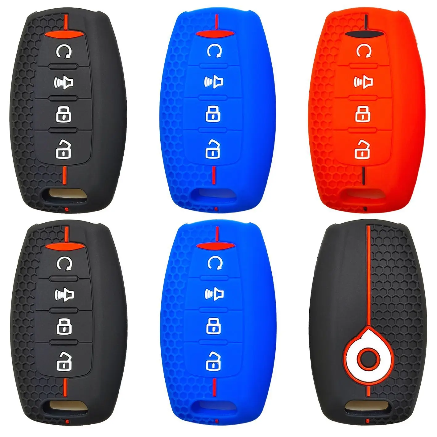Suitable for Great Wall Cannon Key Set, Great Wall Diamond Run Off road Pickup Remote Control, 4-Button Honeycomb Pattern Silico