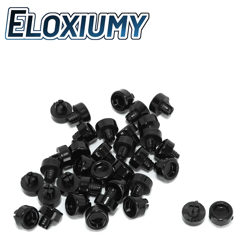 Eloxiumy 25pcs or 100pcs 7.58mm Universal Lip Screw Rivets Dust-proof Car Styling Tunning For Universal Car Wheel Rims Alloy