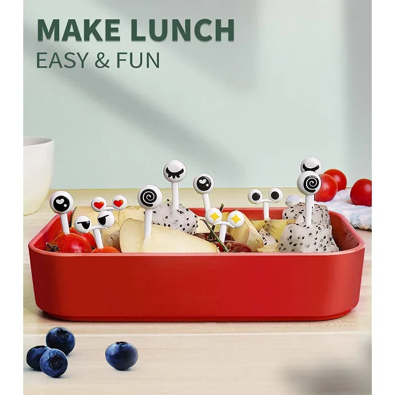 Animal Fruit Fork Set Cartoon Food Picks Snack Cake Dessert Food Stick Toothpick for Kids Bento Box Accessories Child Tableware