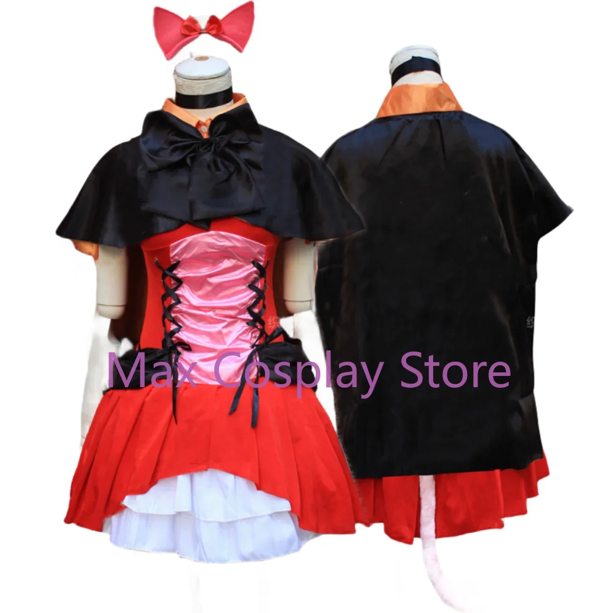 Max Anime LoveLive! Nico Yazawa Cosplay Costume Wig Cat Dress Devil Witch Maid Attire Uniform Woman Sexy Kawaii Carnival Suit view 3
