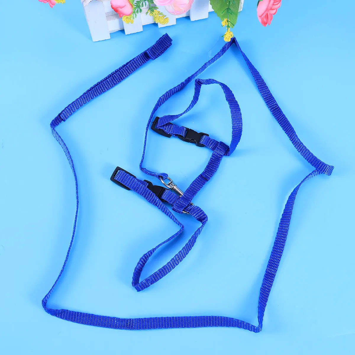 

Blue Cat Harness Lightweight Nylon Adjustable Pet Traction Rope for Safe Outdoor Walking and Vet Visits Cat Leash Supplies