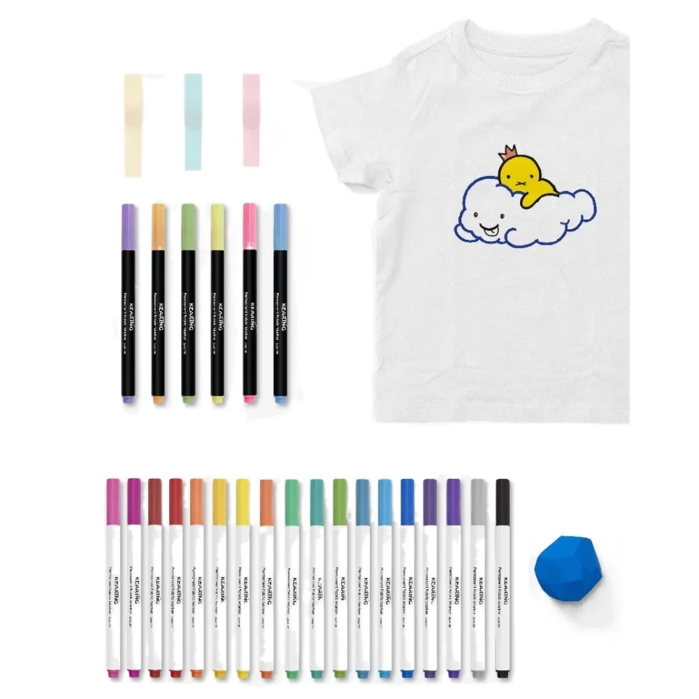 Waterproof Permanent Fabric Markers Colorfast Drawing Fabric Textile Marker Pen Non Toxic Indelible Permanent Color Pen Stone