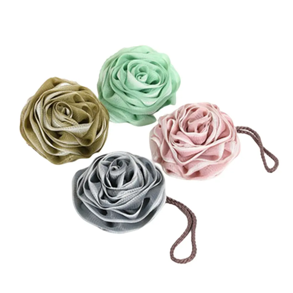 

Набор из 4 мягких и удобных мочалок для душа в форме розы для отшелушивания кожи и очищения тела