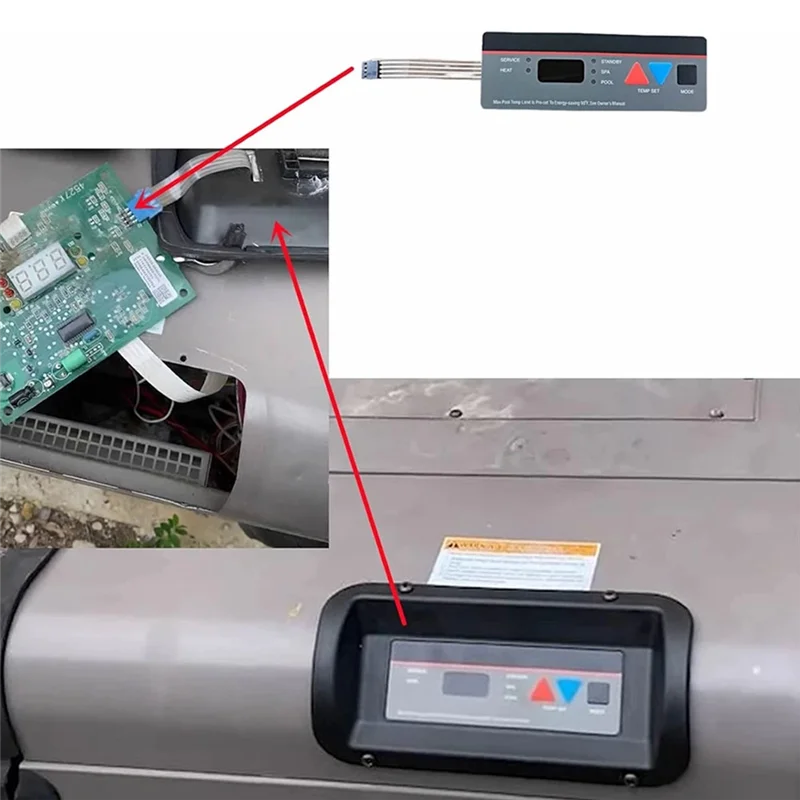 แผงแสดงผล IDXL2DB1930 และชุดประกอบกรอบปุ่มกด FDXLBKP1930 สำหรับ Hayward Universal H-Series