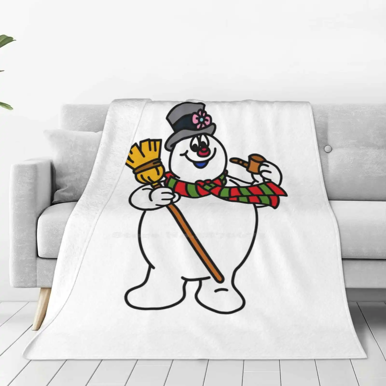 Frosty The Snowman Top Quality Comfortable Bed Sofa Soft Blanket Frosty The Snowman Christmas Vibes Jolly Happy Soul Corn Pop